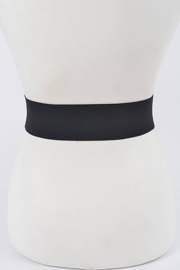Faux Leather Elastic Plus Size Belt