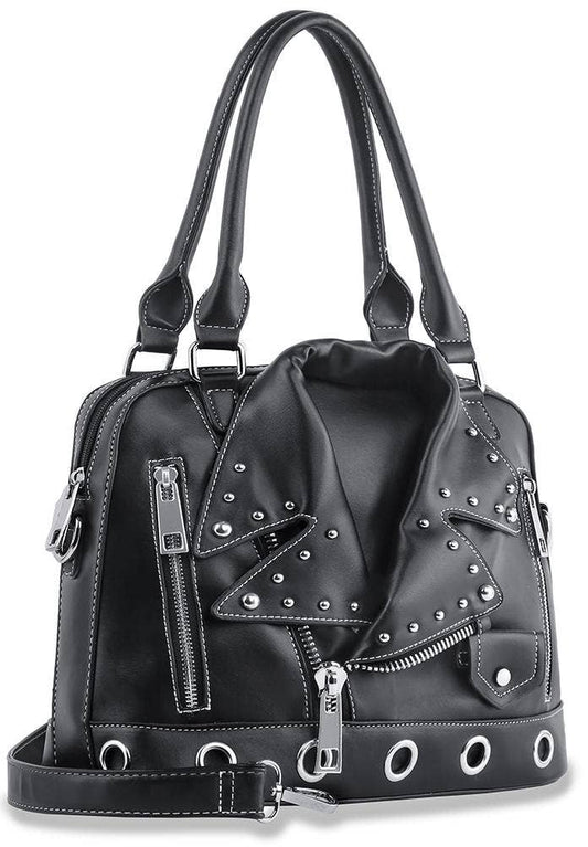 Motorcycle Jacket Design Tote Handbag