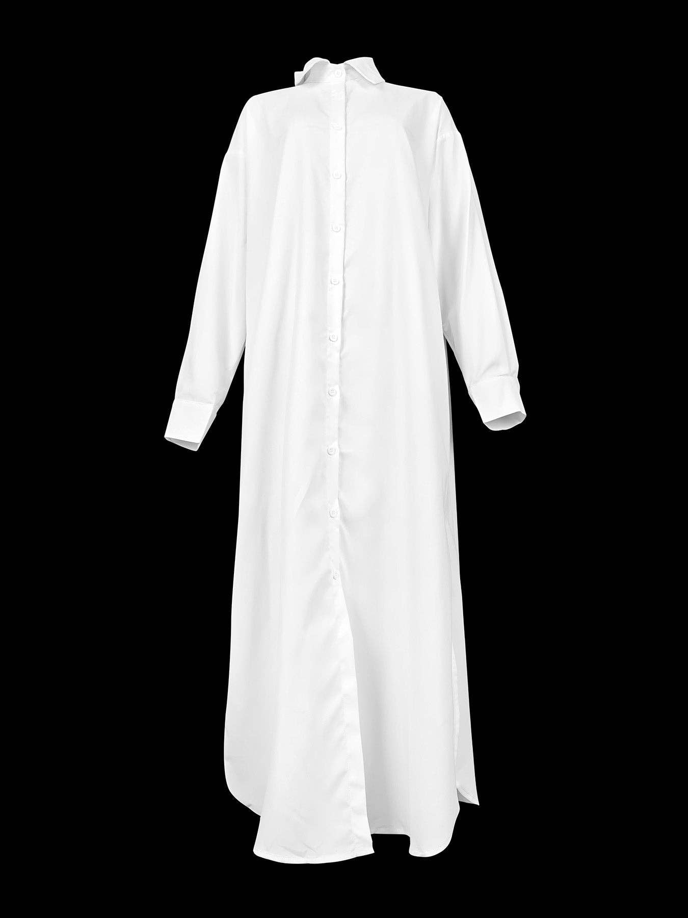 Split-Side Lapel Shirt Jacket