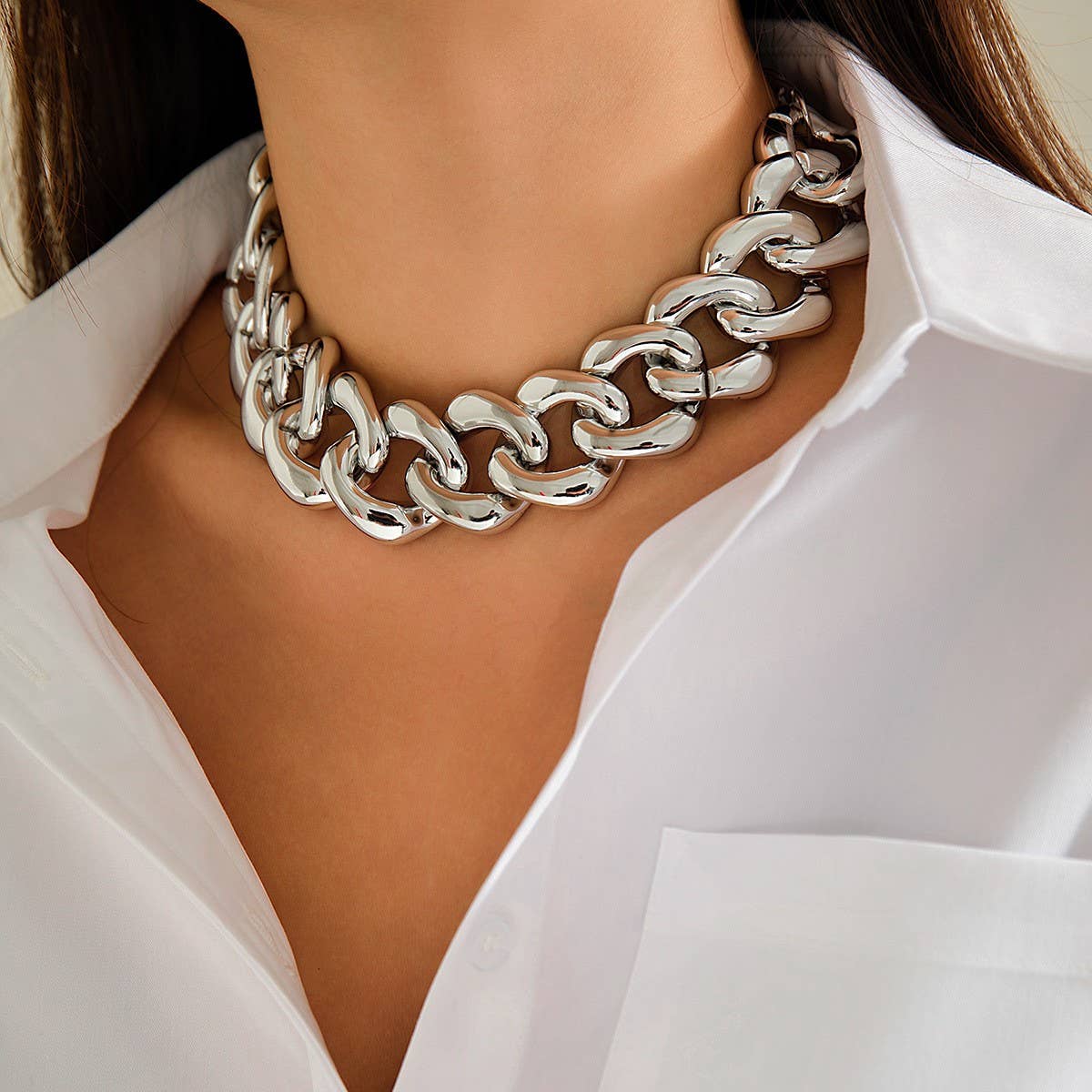 PUNK TREND COOL HIP-HOP THICK CHAIN NECKLACE_CWAJE1167