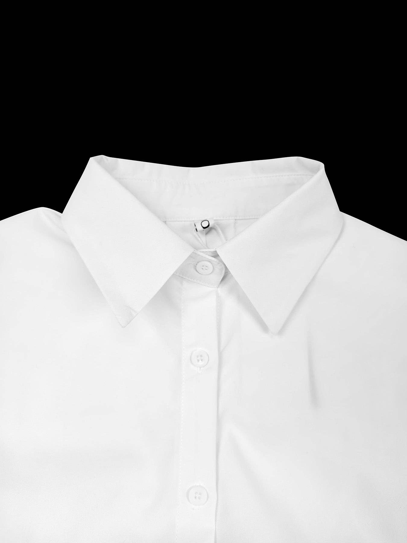 Split-Side Lapel Shirt Jacket