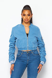Denim Bomber Jacket