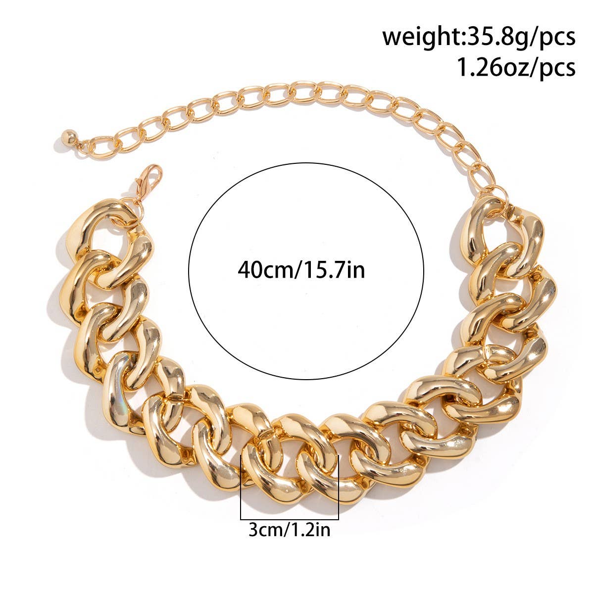 PUNK TREND COOL HIP-HOP THICK CHAIN NECKLACE_CWAJE1167