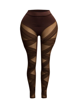 Criss Cross mesh leggings