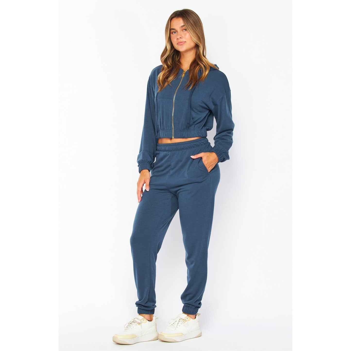 Drawstring Hoodie and Jogger Set