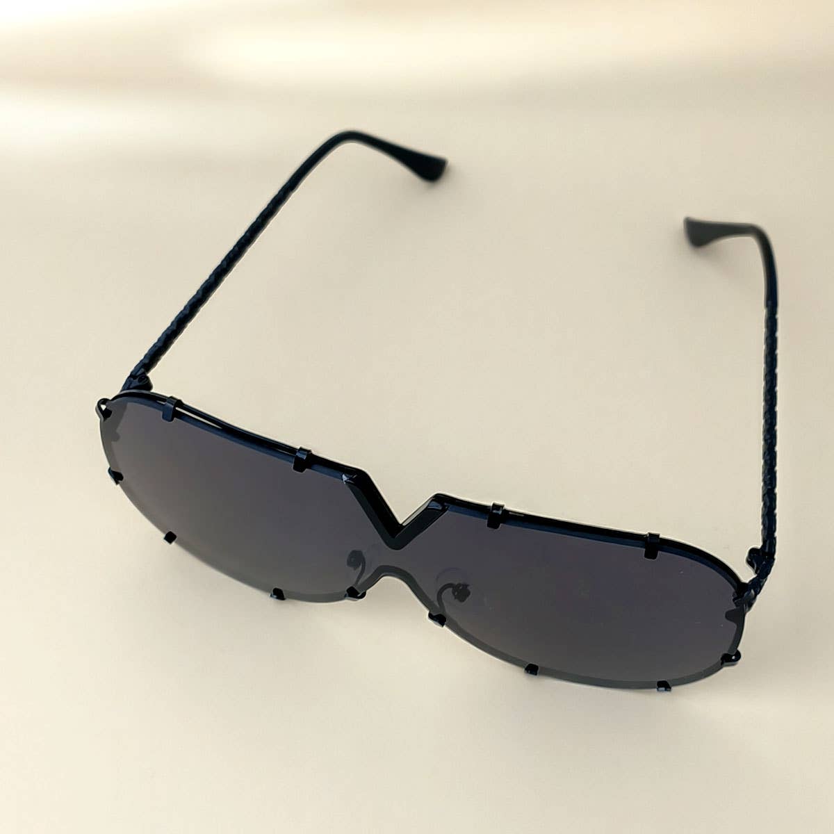 METAL FRAME ONE-PIECE LENSES SUNGLASSES_CWASG0370
