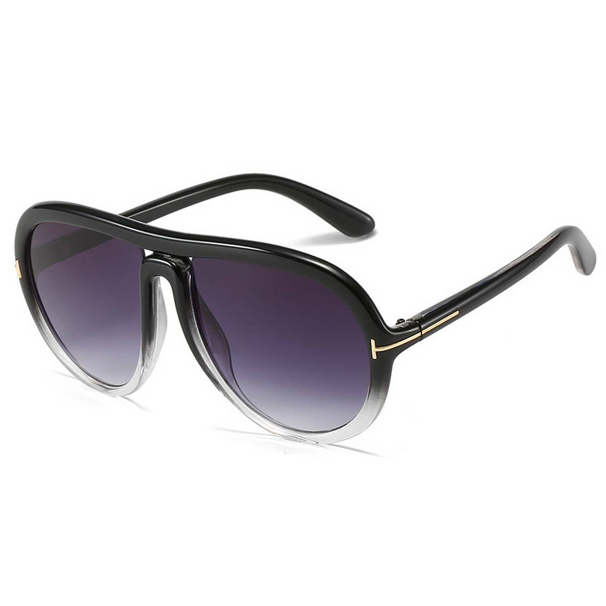 T-SHAPED SUNGLASSES RETRO LARGE FRAME SUNGLASSES_CWASG0257