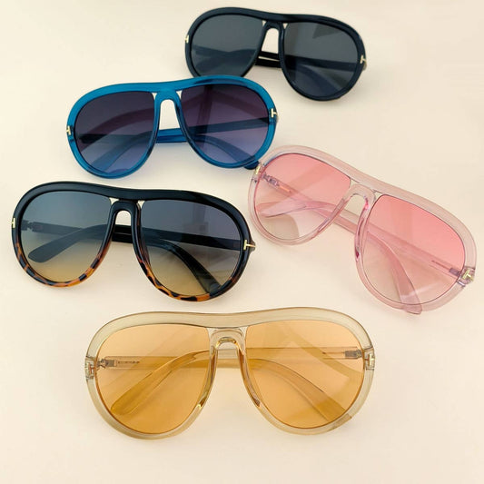 T-SHAPED SUNGLASSES RETRO LARGE FRAME SUNGLASSES_CWASG0257