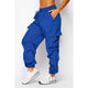 CARGO JOGGER PANTS: BLACK / M