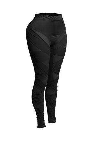 Criss Cross mesh leggings