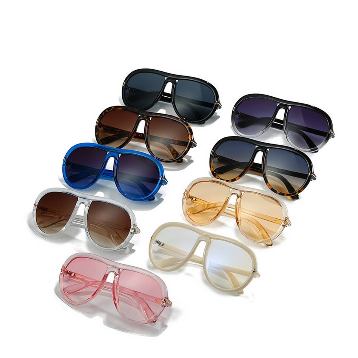 T-SHAPED SUNGLASSES RETRO LARGE FRAME SUNGLASSES_CWASG0257