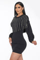 RHINESTONES FRINGE SWEATER