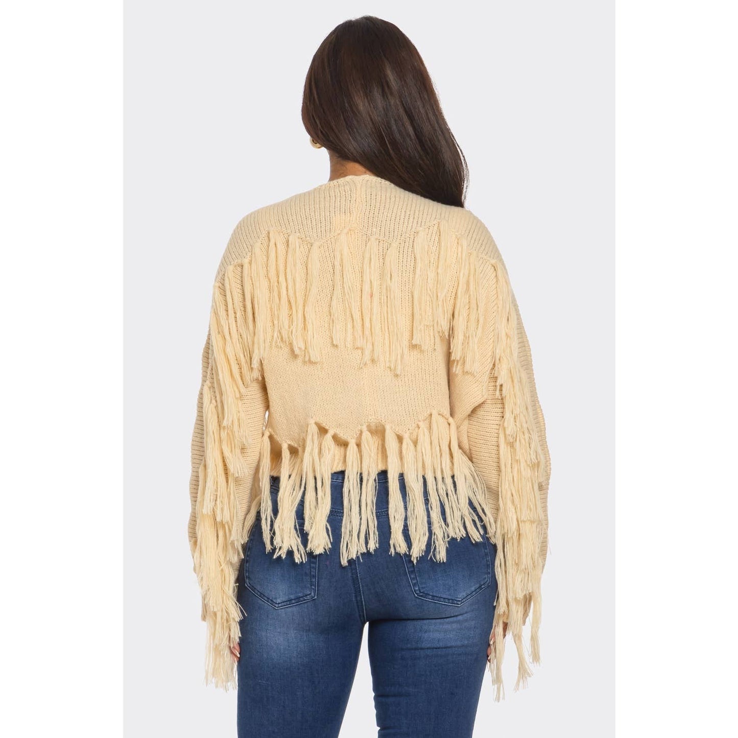 FRINGE SWEATER CARDIGAN