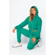 French Terry Drawstring Hoodie and Jogger Set: GREY / S