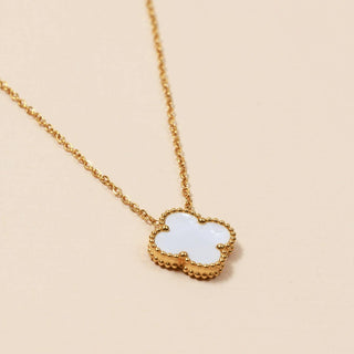 Clover Charms 18K Gold Dip Stainless Steel Necklace